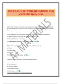 FOS EXAM 1 2025&sol;2026 QUESTIONS AND ANSWERS 100&percnt; PASS