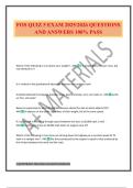 FOS QUIZ 5 EXAM 2025&sol;2026 QUESTIONS AND ANSWERS 100&percnt; PASS