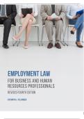 Employment Law for Business and Human Resources Professionals &lpar;Revised Fourth Edition&rpar;