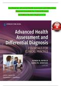 Test Bank for Advanced Health Assessment and Differential Diagnosis&colon; Essentials for Clinical Practice 1st Edition by Suzanne Smeltzer &ndash; Exam Prep &ndash; Latest Update 2026