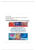 Understanding Anatomy & Physiology &ndash; 3rd Edition &lpar;Gale Sloan Thompson&rpar; &ndash; Complete Test Bank with Questions and Verified Answers