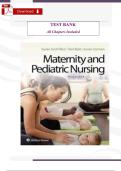 Complete Test Bank &ndash; Maternity and Pediatric Nursing&comma; 3rd Edition &lpar;Ricci&comma; Kyle & Carman&rpar;