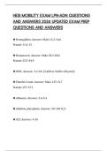 HESI MOBILITY EXAM LPN-ADN QUESTIONS AND ANSWERS 2026 UPDATED EXAM PREP QUESTIONS AND ANSWERS