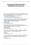 Advanced Questions and Answers for NCLEX-PN 2026