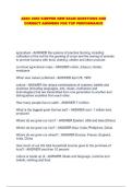 AESC 2050 KIEPPER NEW EXAM QUESTIONS AND CORRECT ANSWERS FOR TOP PERFORMANCE