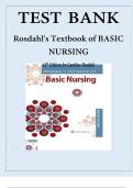 Test bank for rosdahl s textbook of basic nursing 12th edition by caroline rosdahl covers complete chapters 1 -103 with answer
