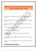 LDR-301S LEADING ORGANIZATIONS EXAM 2025&sol;2026 QUESTIONS AND ANSWERS 100&percnt; PASS