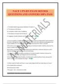 NACE 1 PN-RN EXAM 2025&sol;2026 QUESTIONS AND ANSWERS 100&percnt; PASS