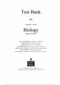 Campbell Essential Biology &lpar;8th Edition&comma; Neil A&period; Campbell&comma; Eric J&period; Simon&comma; Jean L&period; Dickey & Kelly Hogan&rpar; &mdash; Complete Test Bank &lpar;Chapters 1&ndash;56&rpar;