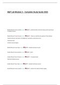 A&P Lab Module 5 &ndash; Complete Study Guide 2025
