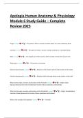 Apologia Human Anatomy & Physiology Module 6 Study Guide &ndash; Complete Review 2025