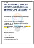 NRNP 6675 MIDTERM EXAM NEWEST 2026  ACTUAL EXAM QUESTIONS AND CORRECT  DETAILED ANSWERS &lpar;VERIFIED ANSWERS&rpar; ALL  ANSWERED &lbrace;230 Q & A&rcub; ALREADY GRADED A&plus; &vert;  BRAND NEW&excl; &vert; 100&percnt; GUARANTEED PASS 