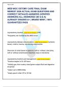 WEB WOC OSTOMY CARE FINAL EXAM  NEWEST 2026 ACTUAL EXAM QUESTIONS AND  CORRECT DETAILED ANSWERS &lpar;VERIFIED  ANSWERS&rpar; ALL ANSWERED &lbrace;90 Q & A&rcub;  ALREADY GRADED A&plus; &vert; BRAND NEW&excl; &vert; 100&percnt;  GUARANTEED PASS