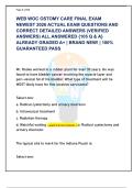 WEB WOC OSTOMY CARE FINAL EXAM  NEWEST 2026 ACTUAL EXAM QUESTIONS AND  CORRECT DETAILED ANSWERS &lpar;VERIFIED  ANSWERS&rpar; ALL ANSWERED &lbrace;105 Q & A&rcub;  ALREADY GRADED A&plus; &vert; BRAND NEW&excl; &vert; 100&percnt;  GUARANTEED PASS
