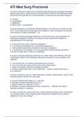 ATI Medical-Surgical Nursing Proctored Exam Questions and Answers 2026 &lpar;Verified&rpar;