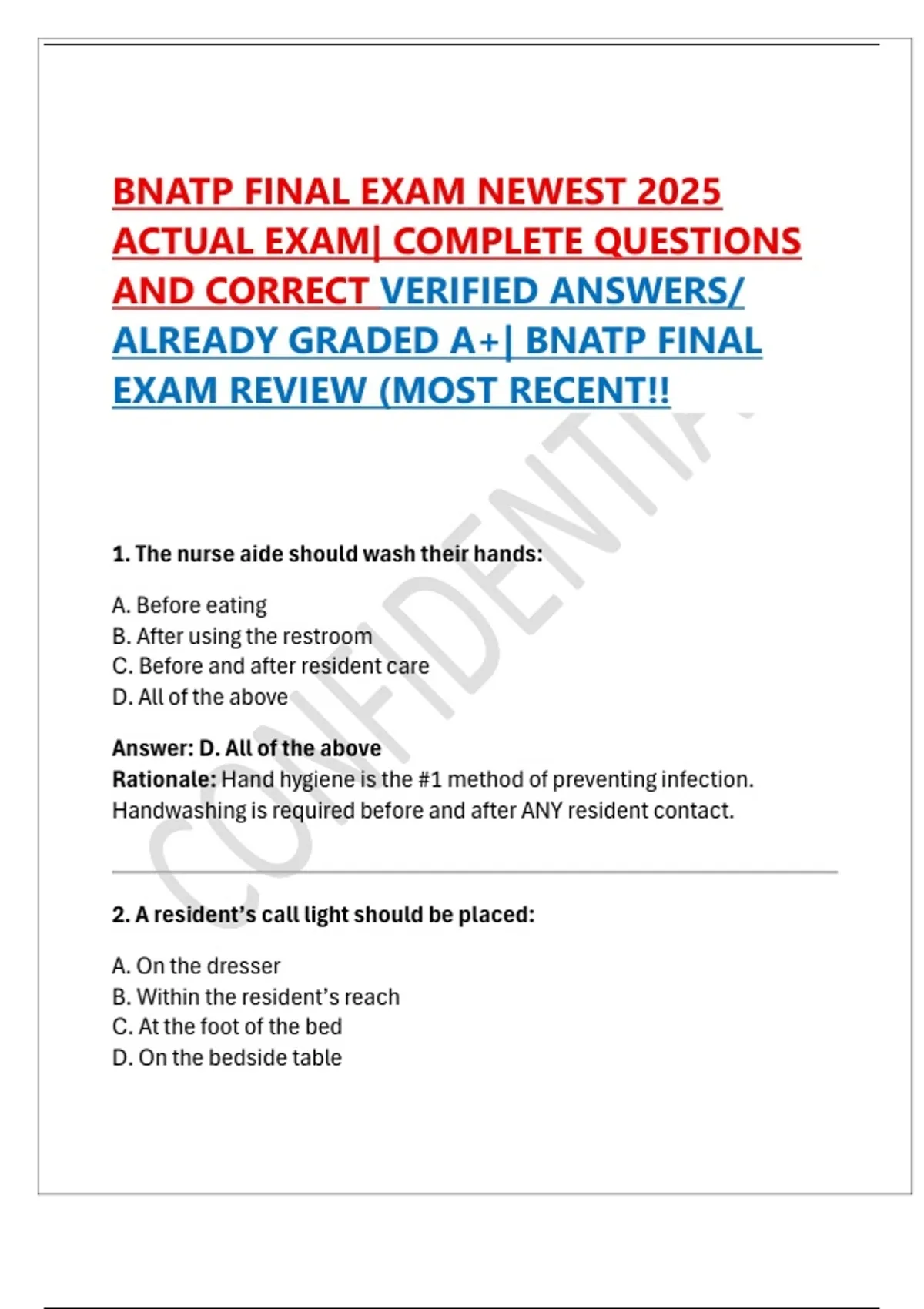 BNATP FINAL EXAM NEWEST 2025 ACTUAL EXAM| COMPLETE QUESTIONS AND ...