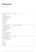 CT Test review Exam 190 Questions and Correct Verified Answers 2026.Ultimate Guide. A+ GRADE ASSURED