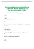 100 Practice Questions for the Florida &period;&period;&period;ons with Correct Answers 2025-2026&period;