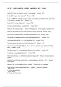 ADP CORPORATE FINAL EXAM QUESTIONS
