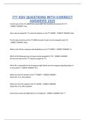 777 KSV QUESTIONS WITH CORRECT ANSWERS