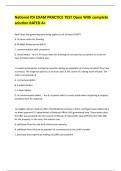 National PSI EXAM PRACTICE TEST Open With complete solution RATED A&plus; 