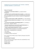 NUR390 FINAL EXAM &vert; QUESTIONS AND ANSWERS &vert; VERIFIED  ANSWERS GRADED A&plus; &vert; LATEST EXAM 