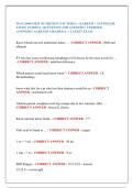  WGU D440 HESI NUTRITION &lpar;VICTORIA &plus; KAREEM &plus; STEPHANIE  STUDY GUIDES&rpar; &vert; QUESTIONS AND ANSWERS &vert; VERIFIED  ANSWERS &vert; ALREADY GRADED A&plus; &vert; LATEST EXAM 