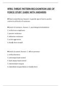 HFRG THREAT PATTERN RECOGNITION USE OF FORCE STUDY GUIDE WITH ANSWERS
