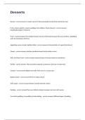 Desserts Complete Study Guide With Questions Fully Solved&period;