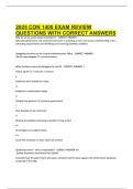  CON 1400 EXAM REVIEW QUESTIONS WITH CORRECT ANSWERS&period;