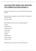 HHA EXAM SCRIPT BUNDLE 2026 QUESTIONS WITH VERIFIED SOLUTIONS GRADED A&plus;