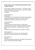 NC-BC &lpar;Nurse Coach Certification Board&rpar; Questions With Complete Solutions