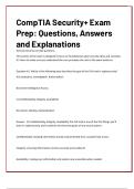 CompTIA Security&plus; Exam  Prep&colon; Questions&comma; Answers  and Explanations