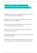 HIM 1103 F ACTUAL EXAM PAPER 2026 QUESTIONS WITH SOLUTIONS GRADED A&plus;