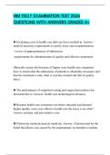 HIM 1103 F EXAMINATION TEST 2026 QUESTIONS WITH ANSWERS GRADED A&plus;