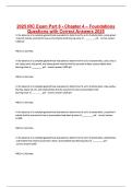 IRC Exam Part 8 - Chapter 4 – Foun...uestions with Correct Answers 