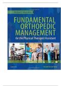 Test Bank Fundamental orthopedic management for the  physical therapist assistant 4th edition by robert manske