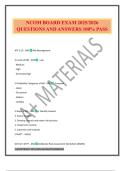 NCOM BOARD EXAM 2025&sol;2026 QUESTIONS AND ANSWERS 100&percnt; PASS