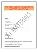 NSG 502 EXAM 1 2025&sol;2026 QUESTIONS AND ANSWERS 100&percnt; PASS