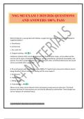 NSG 502 EXAM 3 2025&sol;2026 QUESTIONS AND ANSWERS 100&percnt; PASS