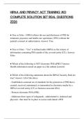 HIPAA AND PRIVACY ACT TRAINING JKO COMPLETE SOLUTION SET REAL QUESTIONS 2026