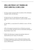 HIPAA AND PRIVACY ACT TRAINING JKO STUDY GUIDE FULL Q AND A 2026
