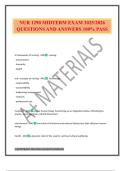 NUR 1290 MIDTERM EXAM 2025&sol;2026 QUESTIONS AND ANSWERS 100&percnt; PASS
