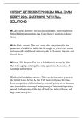 HISTORY OF PRESENT PROBLEM PRACTICE TEST PAPER 2026 FULL QUESTIONS AND ANSWERS