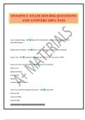 ONS&sol;ONCC EXAM 2025&sol;2026 QUESTIONS AND ANSWERS 100&percnt; PASS