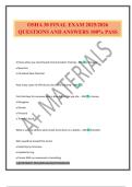 OTS: PRE-COURSE ASSESSMENT EXAM 2025/2026 QUESTIONS AND ANSWERS 100% PASS