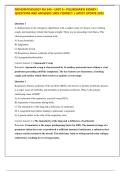 Pathophysiology NU 545-- Unit 5-- Pulmonary&sol; Kidney I QUESTIONS AND ANSWERS 100&percnt; CORRECT &vert; LATEST UPDATE 2025