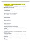 Nursing Practice I &lpar;Nurs 3280&rpar; Exam II&colon; Mobility &lpar;Part II&rpar; &vert;&vert; A&plus; Guaranteed Solutions&period;