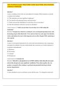 CMS PHARMACOLOGY PROCTORED EXAM QUESTIONS AND ANSWERS  &lbrace;VERIFIED ANSWERS&rcub;