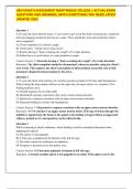 HESI HEALTH ASSESSMENT NIGHTINGALE COLLEGE &vert; ACTUAL EXAM QUESTIONS AND ANSWERS&comma; &lpar;WITH EVERYTHING YOU NEED&rpar; LATEST UPDATED 2025